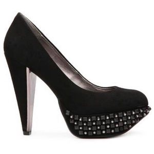 Sam Edelman York Black Suede Heels